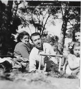 Oran- SDV- 5035- 1951 04 26 PAQUES A SANTA CRUZ ou AUX PLANTEURS.  5 Lundi de PAQUES